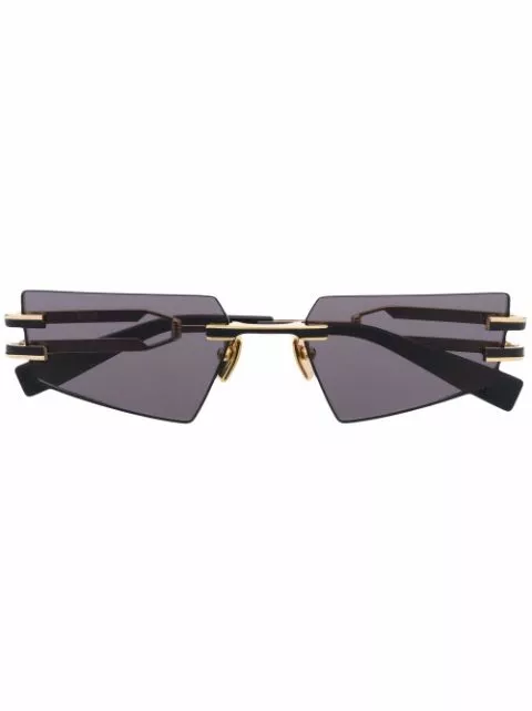 Affordable Balmain Eyewear geometric frameless sunglasses Women 0128