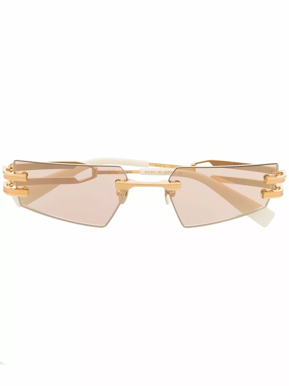 Affordable Balmain Eyewear geometric double-arm sunglasses Women 0128