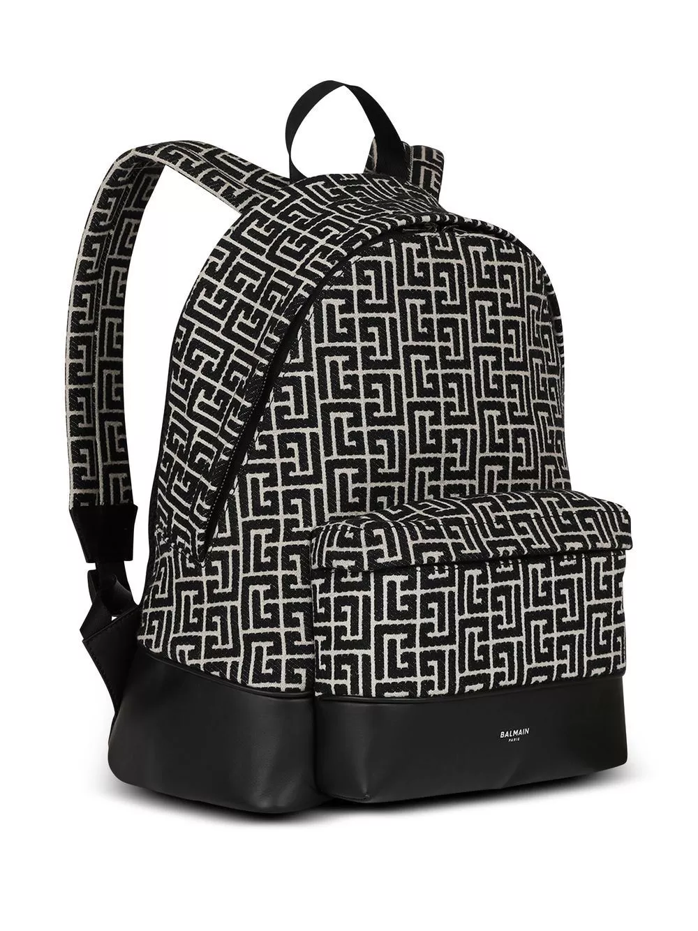 Affordable Balmain all-over logo-pattern backpack Men 0130