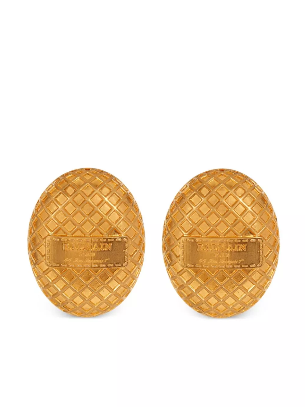 Affordable Balmain Signature Grid earrings Women 0119