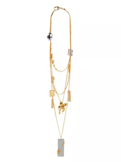 Balmain Miami embellished sautoir necklaces Women 0124