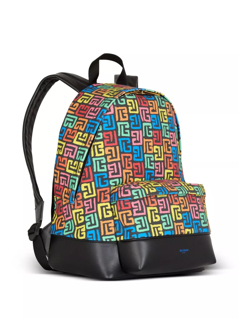 Affordable Balmain Multicoloured Pb Labyrinth Canvas backpack Men 0129