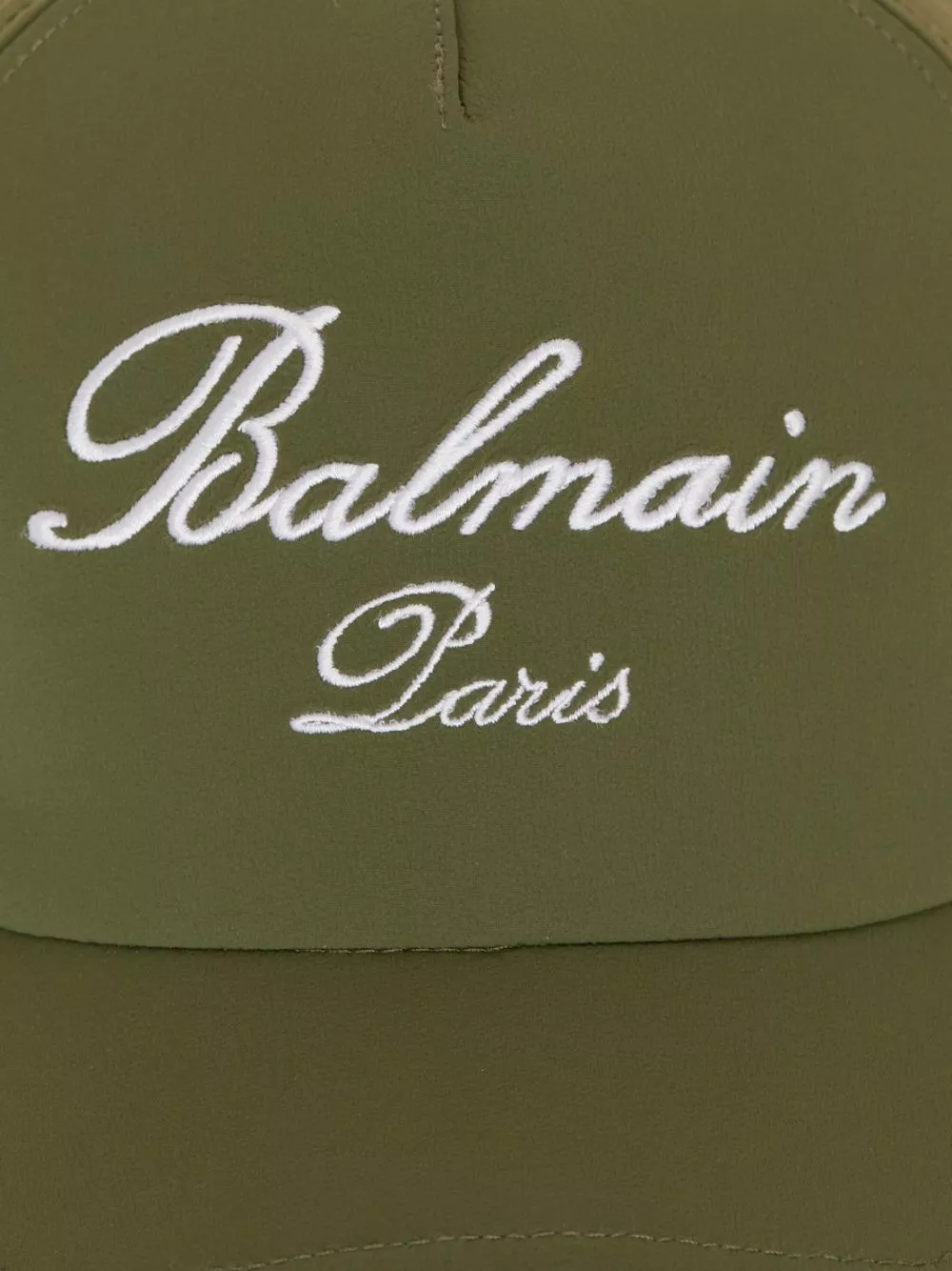 Cheap Balmain logo-embroidered baseball cap Men 0126