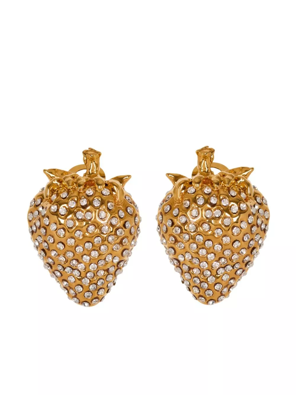 Affordable Balmain strawberry rhinestone earrings Women 0119