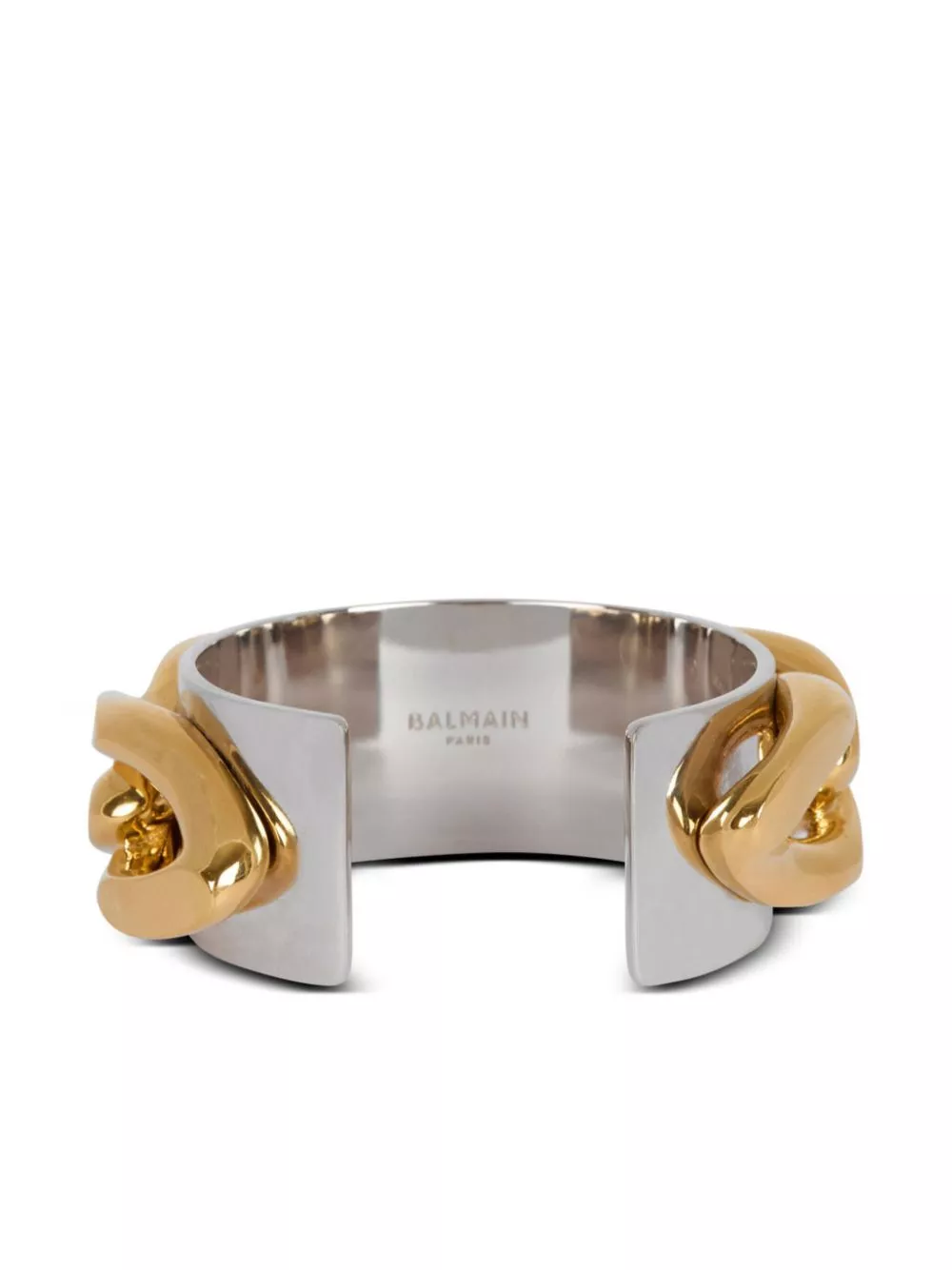 Affordable Balmain chain-embellished cuff bracelet Women 0124