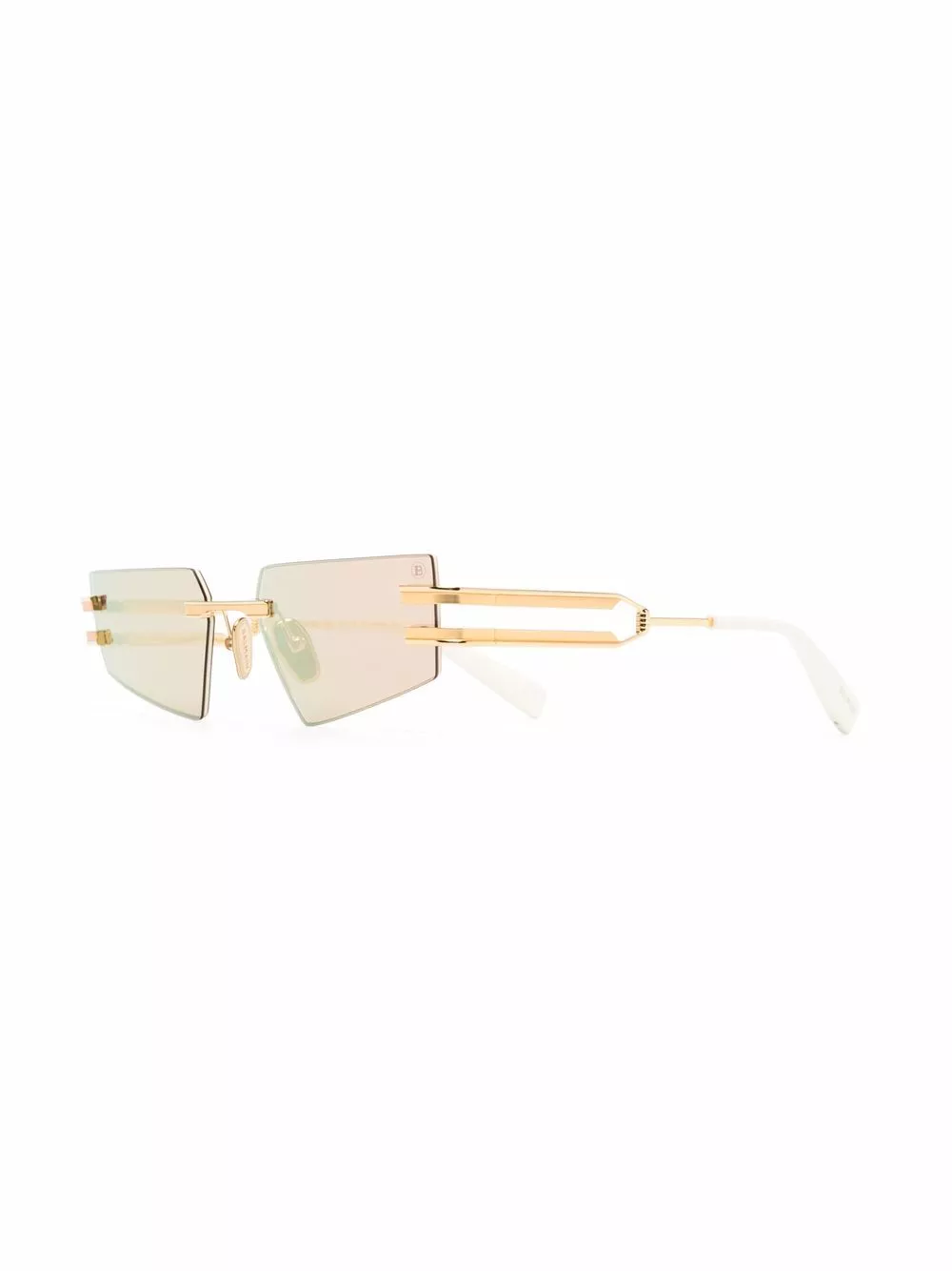 Affordable Balmain Eyewear geometric double-arm sunglasses Women 0128