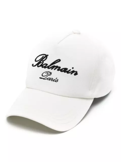 Balmain Signature logo-embroidered cap Men 0120