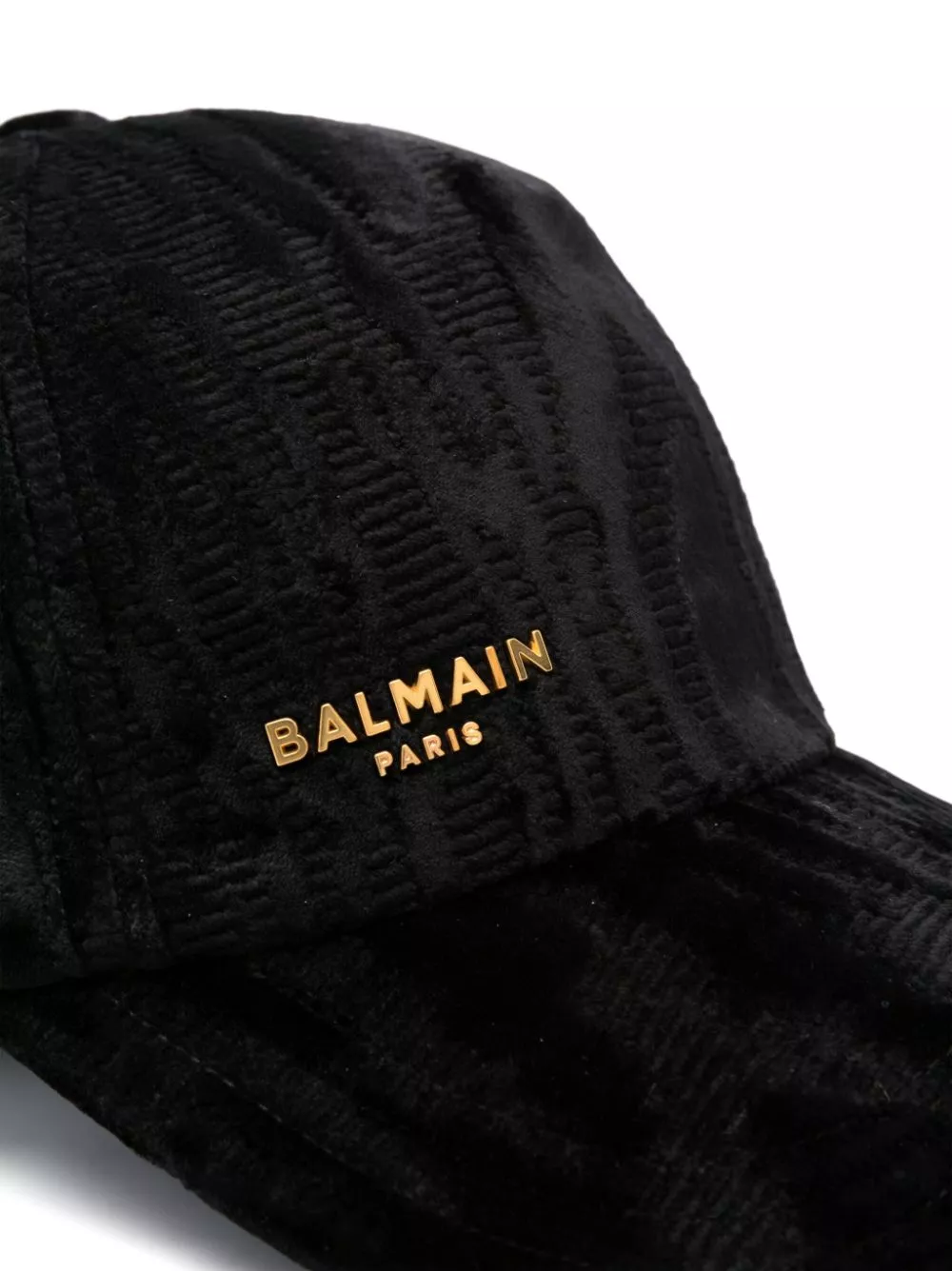 Affordable Balmain logo-plaque moire-effect cap Men 0120