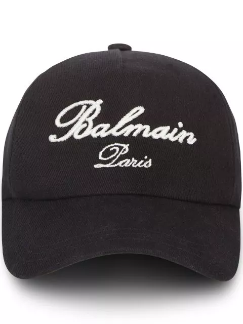 Balmain Signature-embroidered baseball cap Men 0126