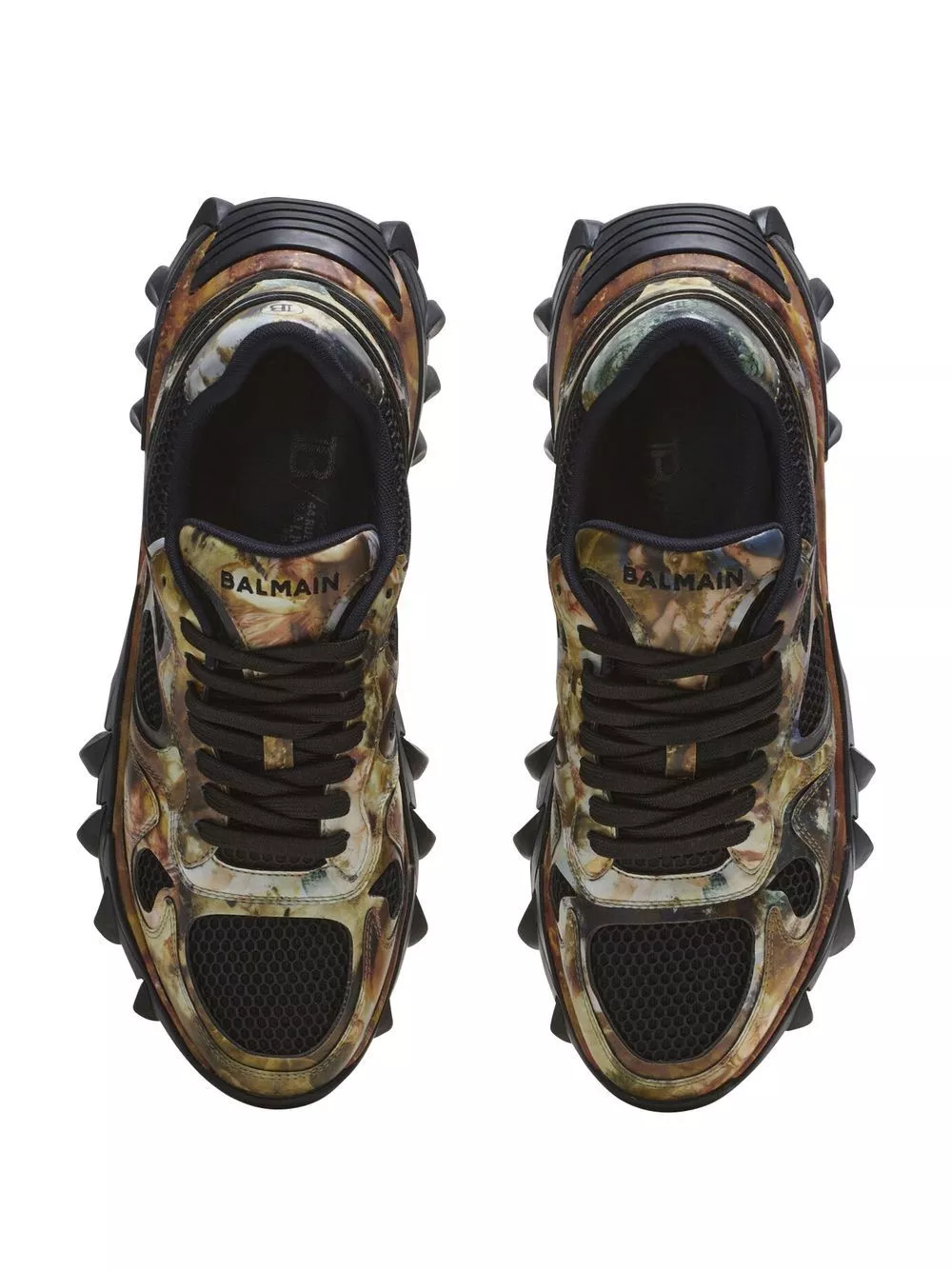 Affordable Balmain B-East graphic-print sneakers Men 0127