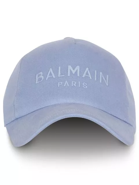 Balmain logo-embroidered cotton cap Men 0120