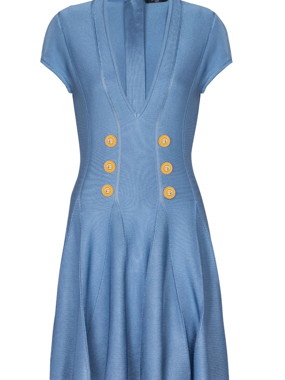 Cheap fine-knit Women minidress 6-Button Balmain 0220