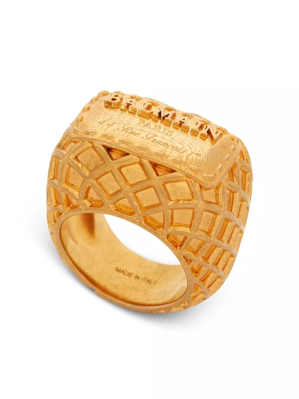 Affordable Balmain Signature embossed-finish ring Women 0203