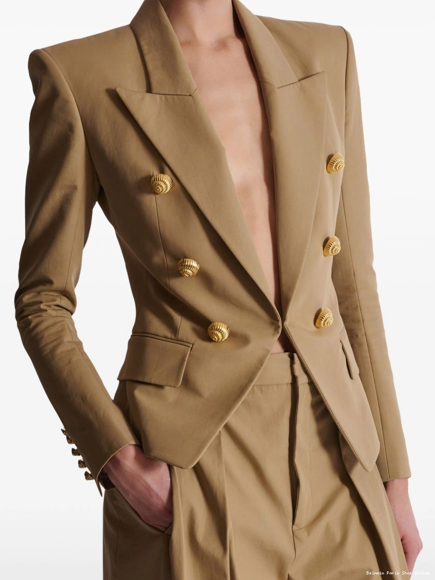 Affordable Women double-breasted buttoned Balmain blazer 0223