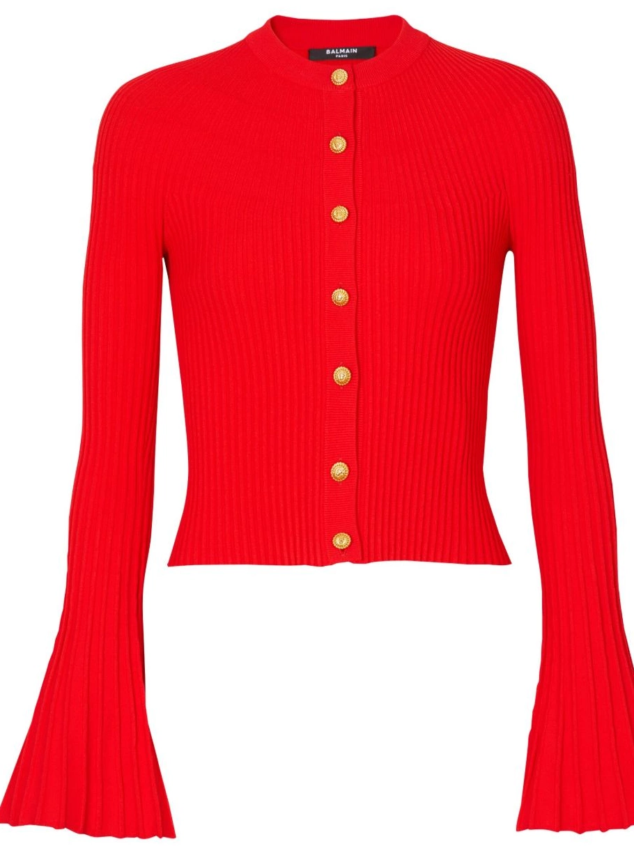 Cheap Women pleated cardigan Balmain knit 0225