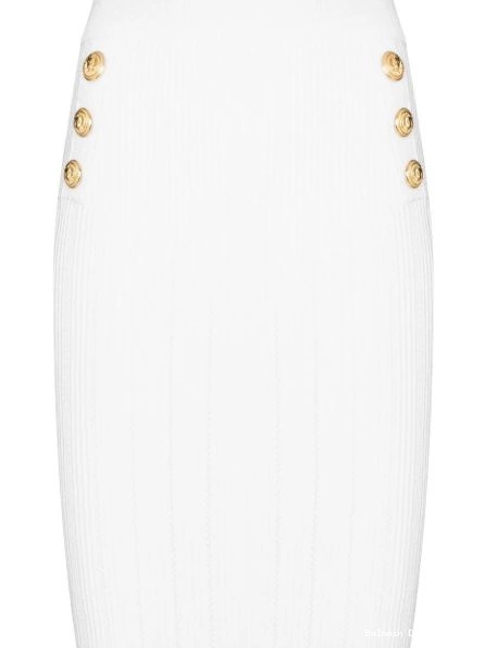 Affordable Women skirt Balmain high-waisted knitted 0212