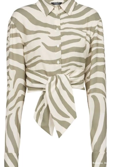 Cheap animal-print shirt Women tie-waist Balmain 0217