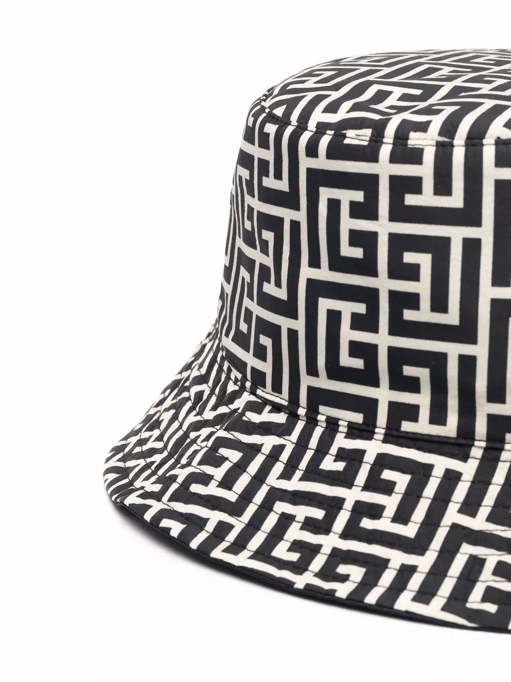 Affordable Balmain monogram-pattern bucket hat Men 0204