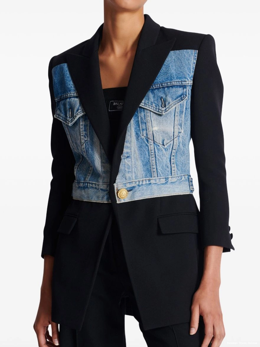 Cheap panelled Balmain Women blazer 0217