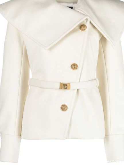 Affordable Balmain belted wool jacket Women 0209