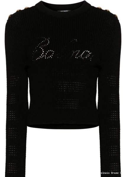 Affordable ribbed 6-Buttons Balmain Women jumper 0225