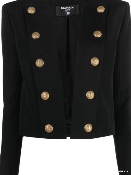 Affordable jacket wool Women fitted Balmain 0224