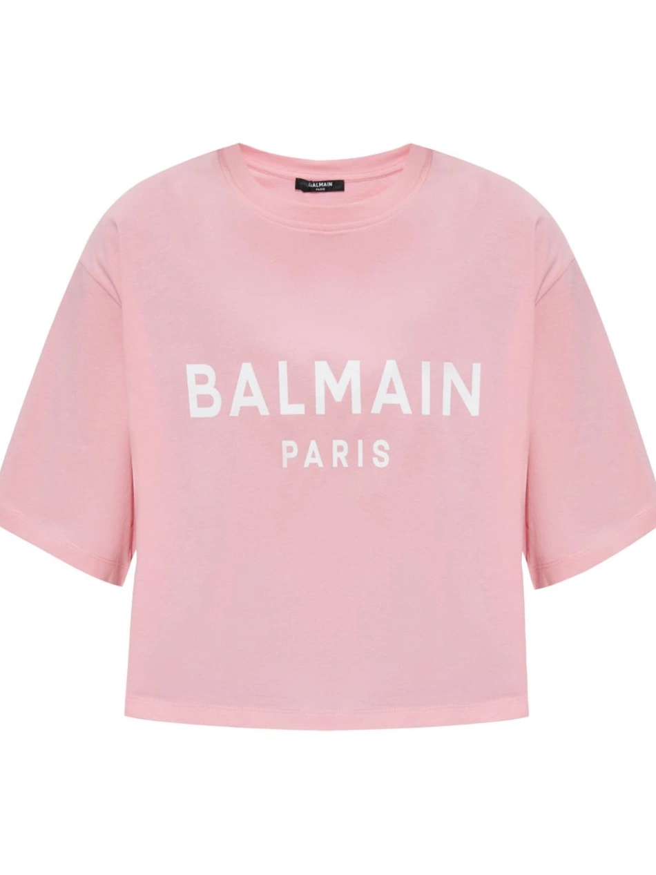 Cheap Balmain cotton Women T-shirt logo-print 0216