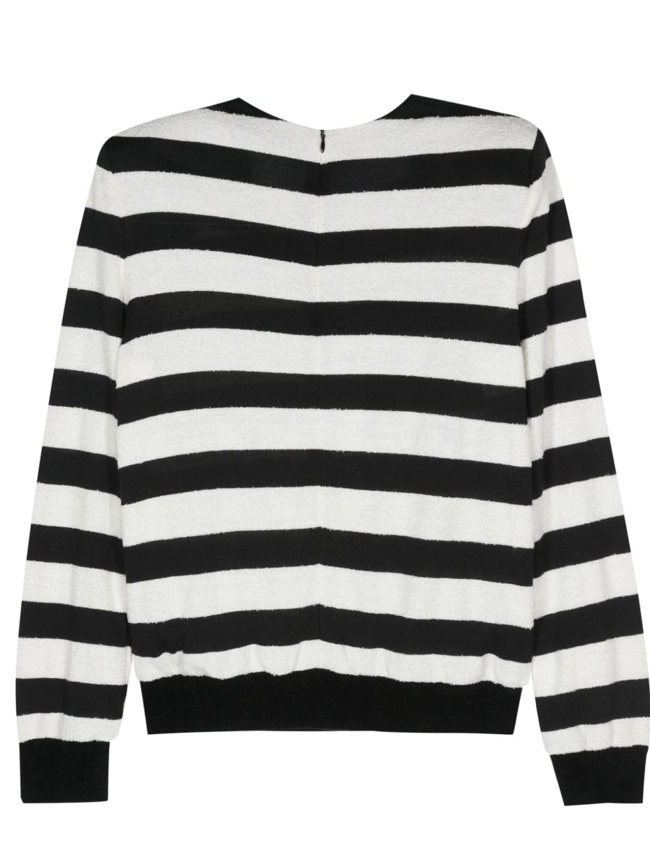 Affordable jumper embossed-button Women striped Balmain 0209