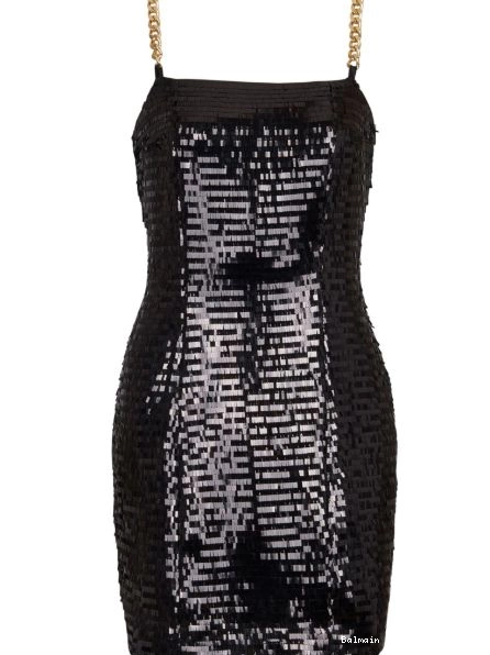 Cheap Women Balmain dress chain-link sequin short 0222