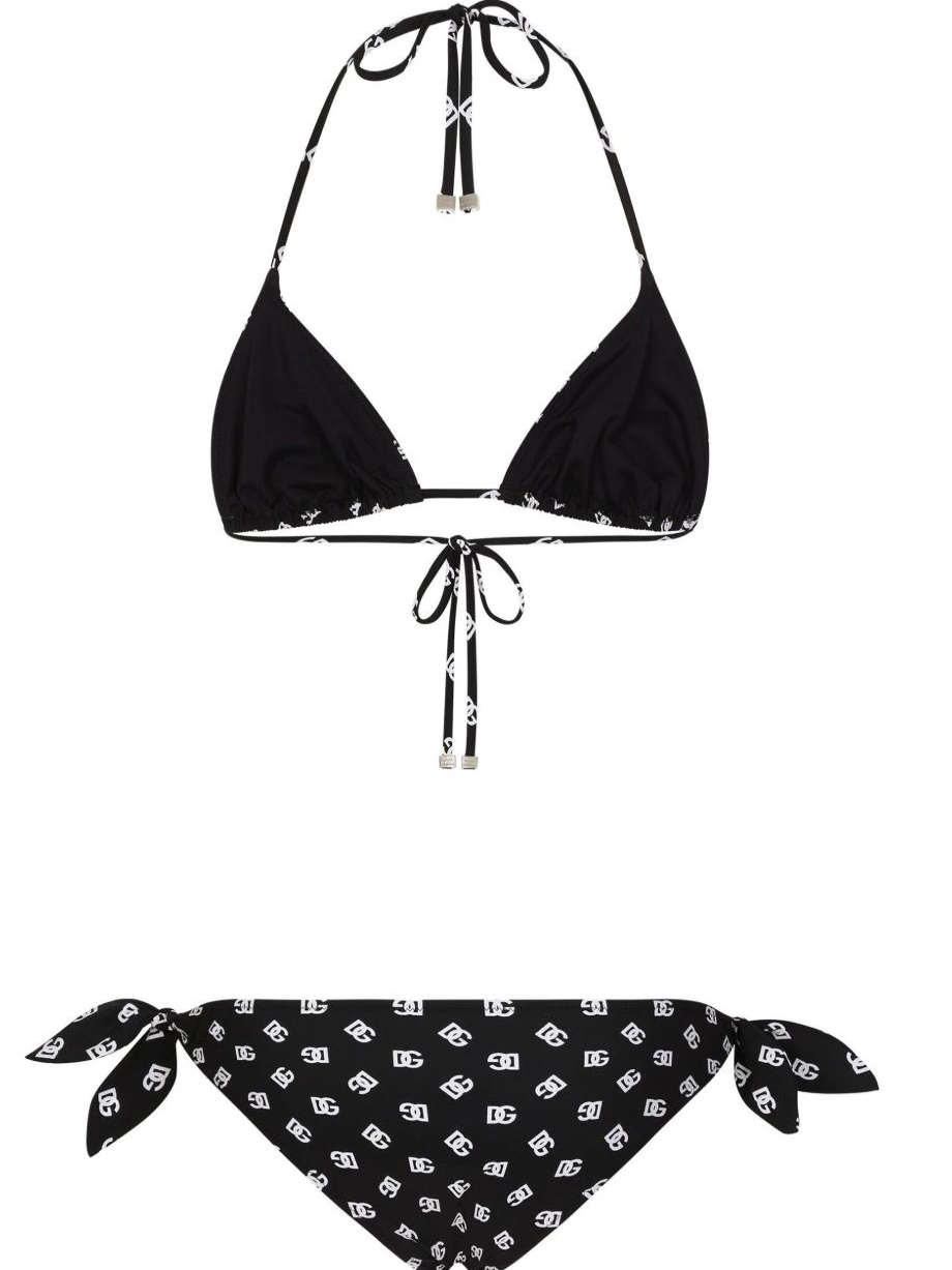 Cheap triangle-cup logo-print bikini Balmain Women 0224