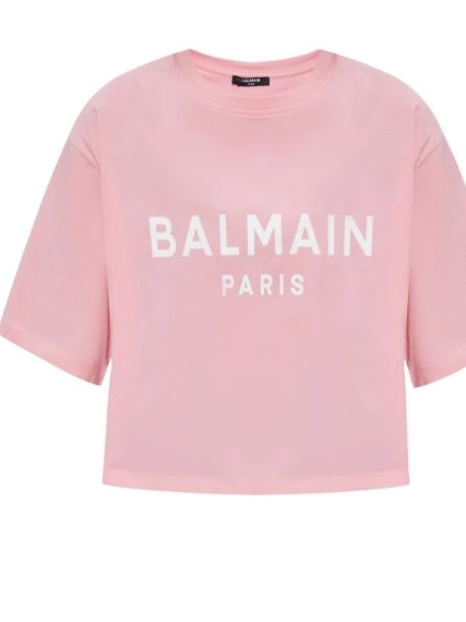 Cheap Balmain cotton Women T-shirt logo-print 0216