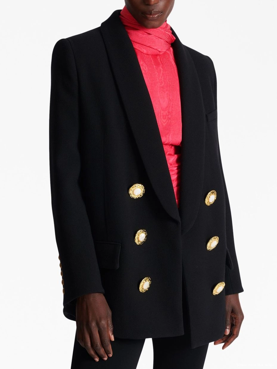 Affordable Balmain Women double-breasted jacket button-fastening 0220