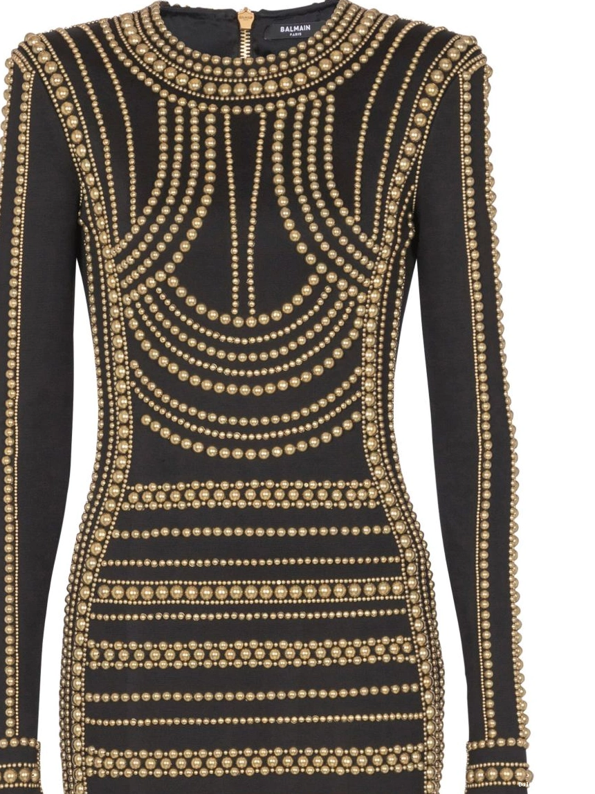 Affordable bead-embroidered Women dress Balmain 0221