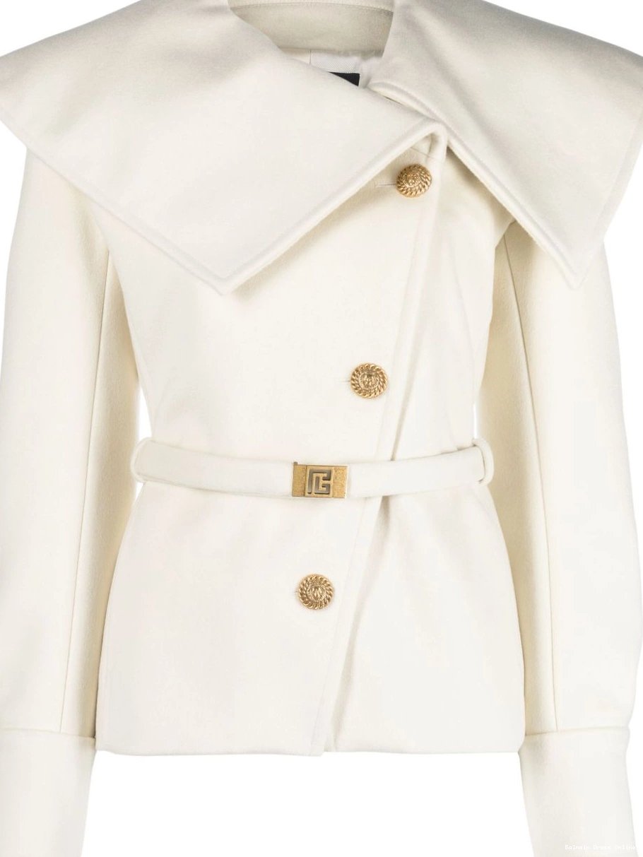 Affordable Balmain belted wool jacket Women 0209