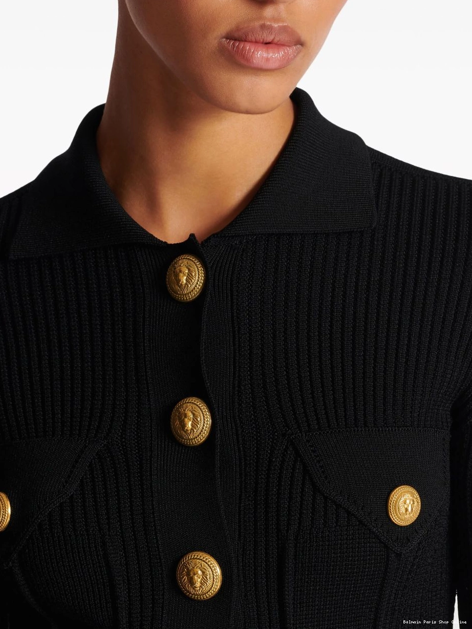 Cheap buttoned cardigan ribbed Women Balmain 0224