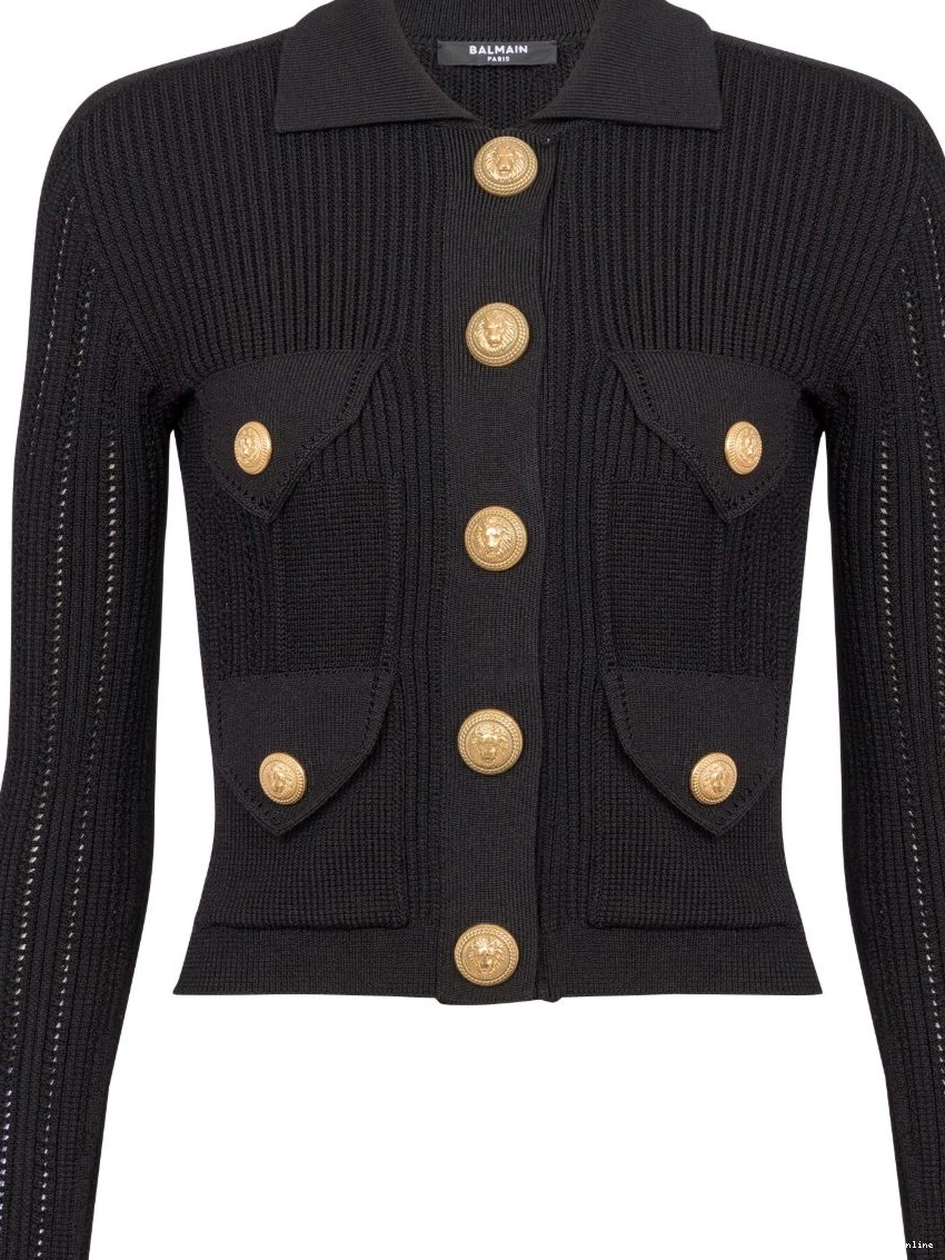 Cheap buttoned cardigan ribbed Women Balmain 0224