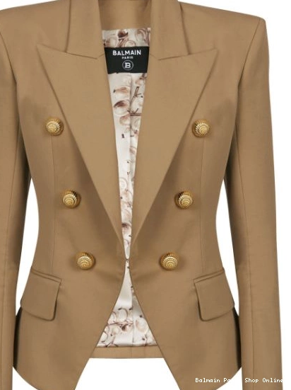 Affordable Women double-breasted buttoned Balmain blazer 0223