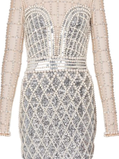 Cheap minidress Women Balmain beaded embellished 0216