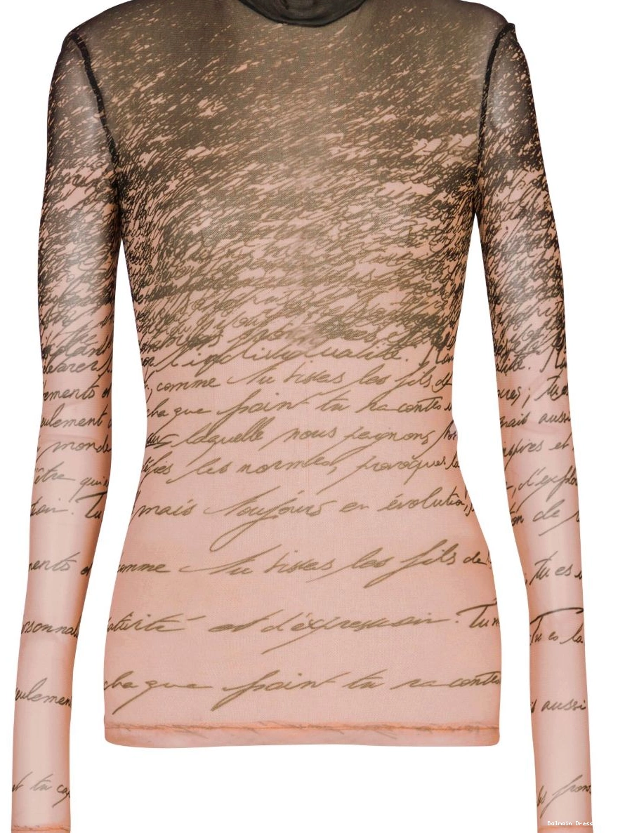 Affordable Balmain Women Love Letter-print top 0218