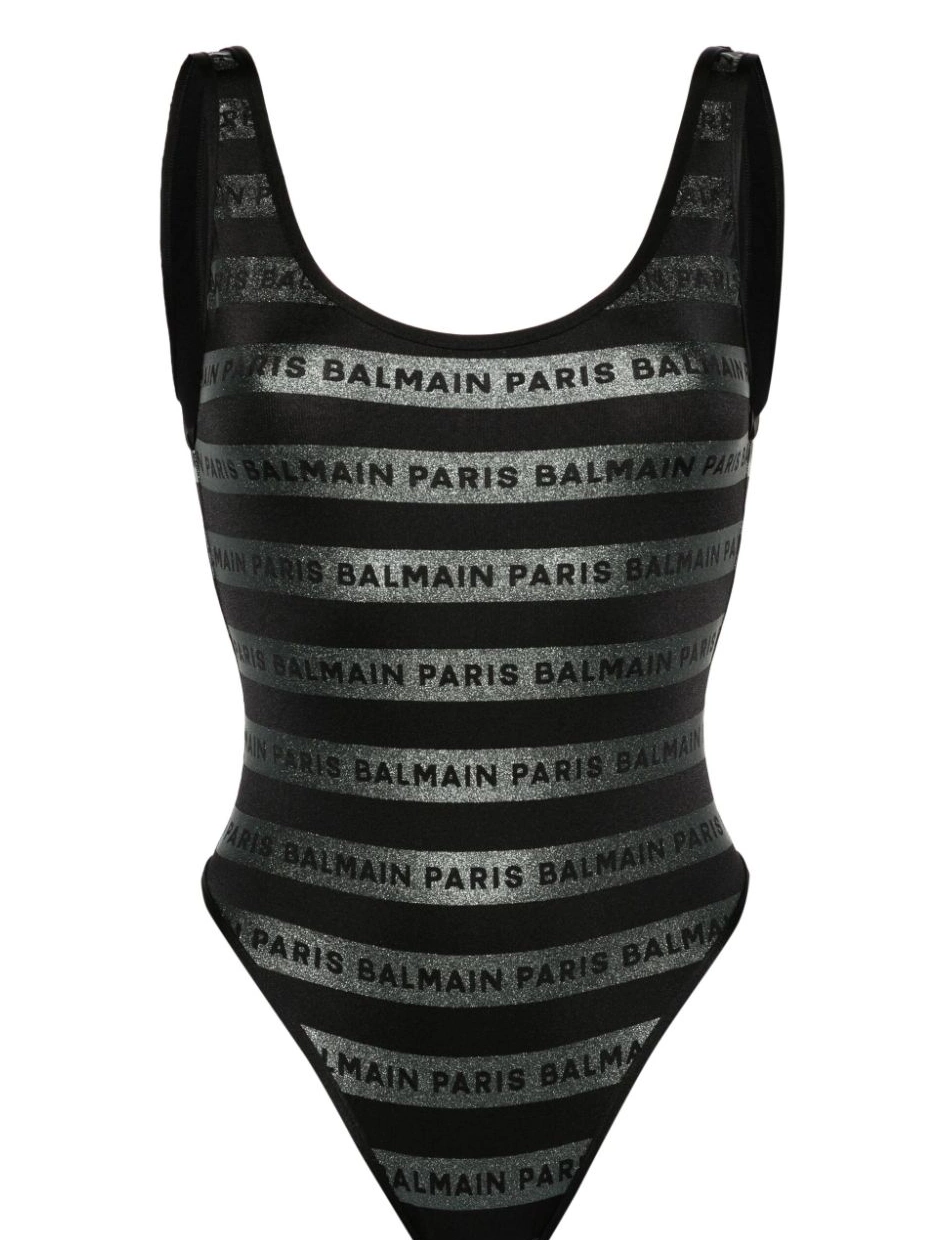 Affordable open-back Women logo-print swimsuit Balmain 0211