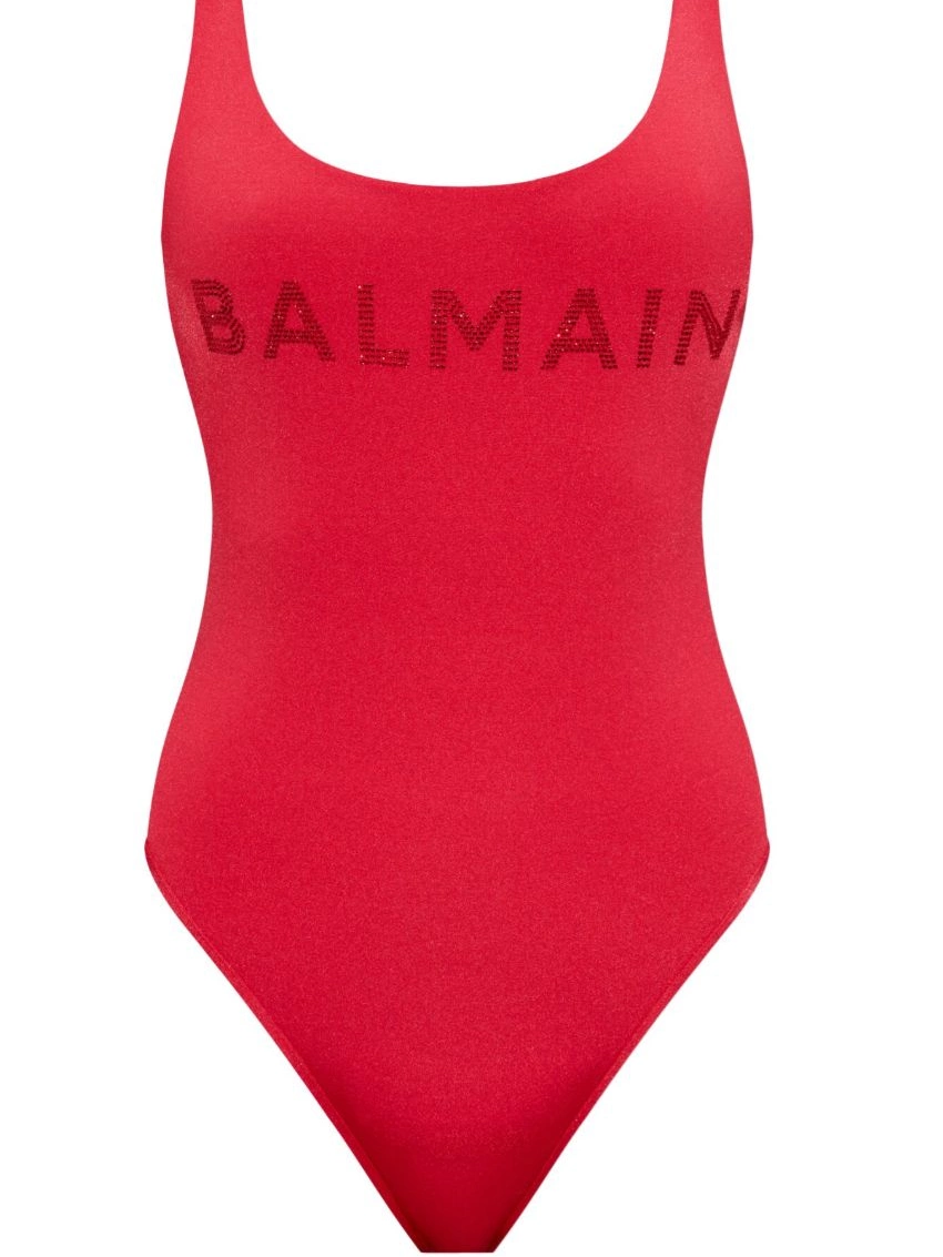 Cheap swimsuit Women Balmain logo-embellished 0220