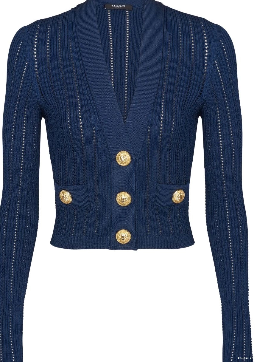 Affordable Balmain cardigan Women cropped V-neck 0210