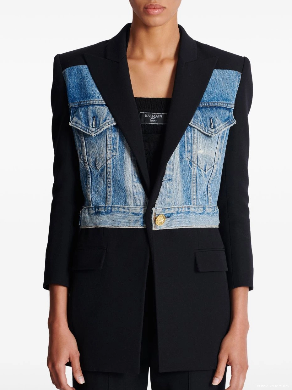 Cheap panelled Balmain Women blazer 0217