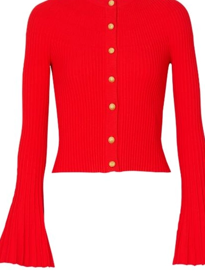 Cheap Women pleated cardigan Balmain knit 0225