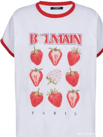 Affordable Women T-shirt strawberry print Balmain 0213