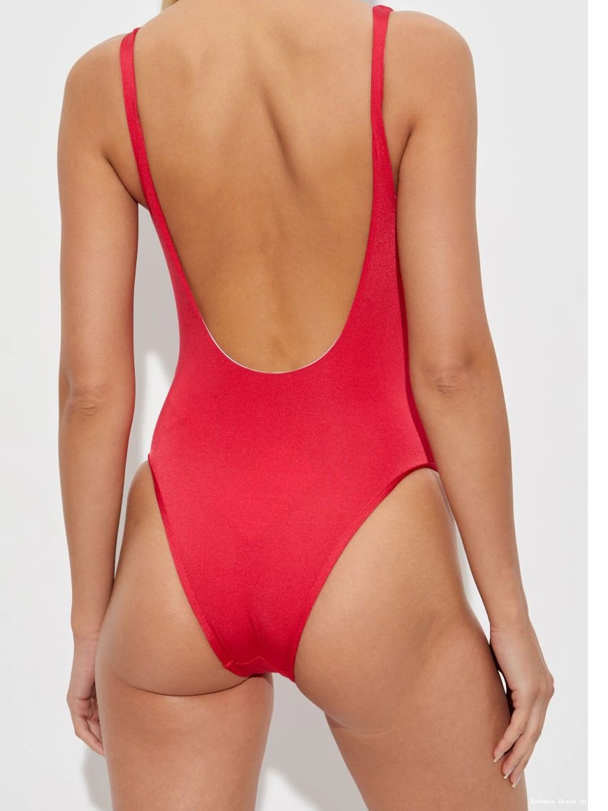 Cheap swimsuit Women Balmain logo-embellished 0220