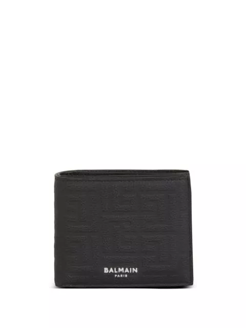 Cheap Balmain monogram-embossed bi-fold wallet Men 0204