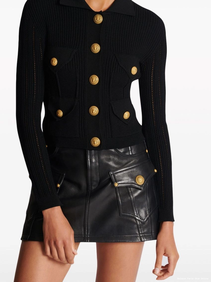 Cheap buttoned cardigan ribbed Women Balmain 0224