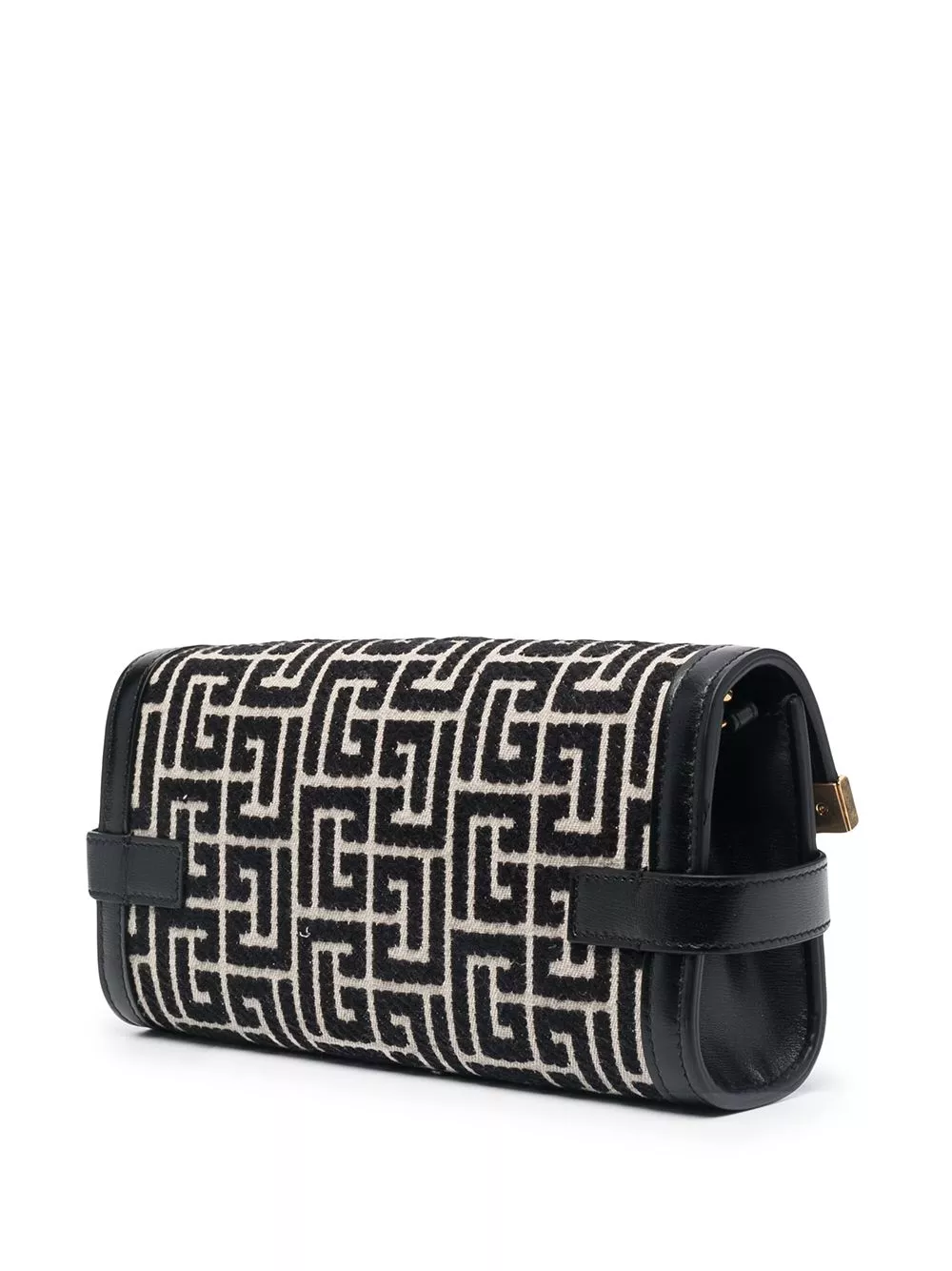 Cheap Balmain B-Buzz 23 monogram jacquard clutch bag Women 0201